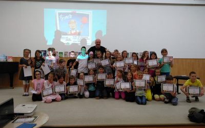 ZAKLJUČEK BRALNE ZNAČKE Z OBISKOM  PISATELJA PRIMOŽA SUHODOLČANA