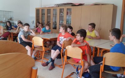 7. a in 7. b v CŠOD Gorenje – 5. dan